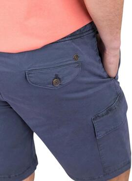 Bermuda El Ganso Cargo Kleidung gefärbt marineblau Mann