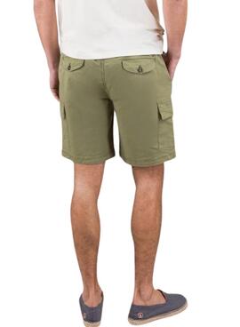Bermuda Die Ganso Cargo-Garment gefärbt grün für Männer.