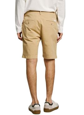 Bermuda Pepe Jeans Regular Chino beige für Männer.