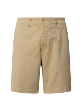 Bermuda Pepe Jeans Regular Chino beige für Männer.