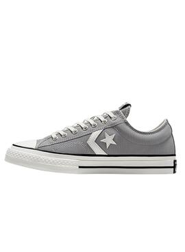 Turnschuhe Converse Star Player 76 Premium Canvas grau für Männer.