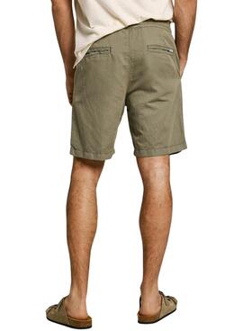 Bermuda Pepe Jeans Smart Relaxed Leinen Grün für Männer