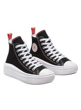 Turnschuhe Converse Chuck Taylor All Star Move Platform schwarz für Kinder.