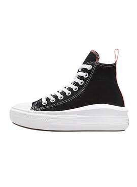 Turnschuhe Converse Chuck Taylor All Star Move Platform schwarz für Kinder.