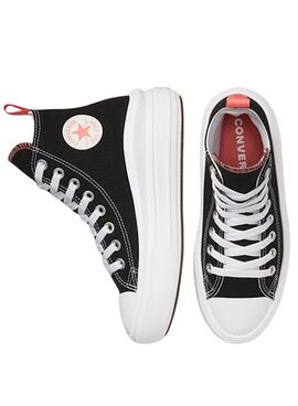 Turnschuhe Converse Chuck Taylor All Star Move Platform schwarz für Kinder.