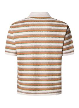Polo Pepe Jeans Lamar häkeln orange für Männer