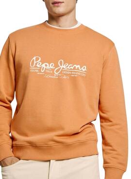 Sweatshirt Pepe Jeans Dumas Crew orange für Herren
