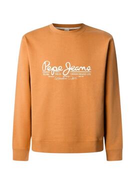 Sweatshirt Pepe Jeans Dumas Crew orange für Herren