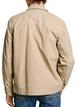 Überhemd Pepe jeans Suky beige für Männer.