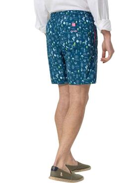 Badehose El Pulpo Blumenmuster für Männer