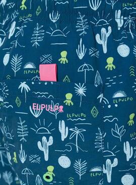 Badehose El Pulpo Blumenmuster für Männer