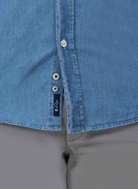 Hemd Der El Pulpo blauer Denim für Männer