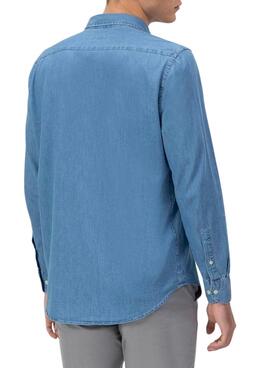 Hemd Der El Pulpo blauer Denim für Männer