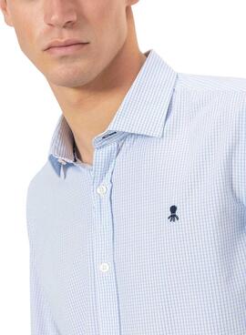 Hemd El Pulpo Vichy-Karo in Blau für Männer