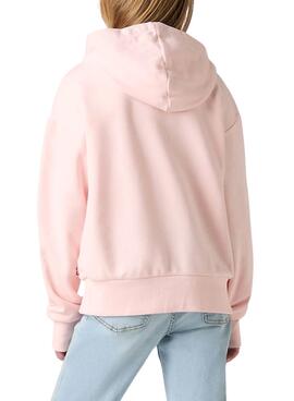 Kapuzenpullover Levis Seasonal in Rosa für Mädchen