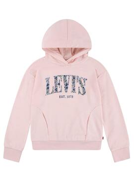 Kapuzenpullover Levis Seasonal in Rosa für Mädchen