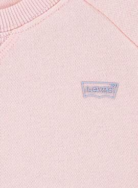 Sweatshirts  Levis Silikonflügel rosa  für Mädchen.