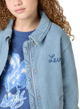 Jeansjacke Levis   im Retro-Trucker-Stil für Mädchen.