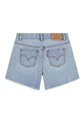 Kurze Levis A-Linie Jeansshorts in Hellblau für Mädchen