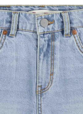 Kurze Levis A-Linie Jeansshorts in Hellblau für Mädchen