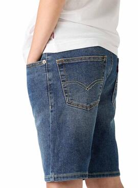 Kurze Levi's 511 Slim Blue Jeans für Jungen.