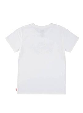  T-shirt Levis Batwing Fill  in Weiß für Mädchen