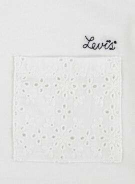 T-shirt Levis Roll Cuff weiß für Mädchen