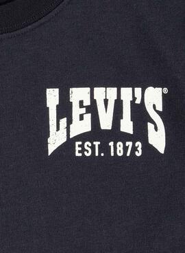 T-shirt Levis Valley schwarz für Kinder