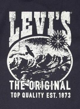 T-shirt Levis Valley schwarz für Kinder