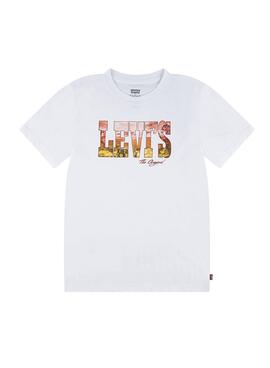 T-Shirt Levis Off Road weiß für Kinder