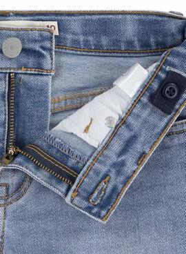Kurze  Levis blaue Denimshorts für Mädchen.