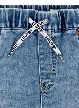 Bermuda Levis schlanke, helle Dobby Shorts für Kinder