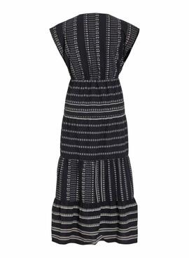Kleid Vila Visavila bedruckt in Schwarz für Frauen