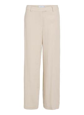 Hose Vila Viflea in Beige für Damen