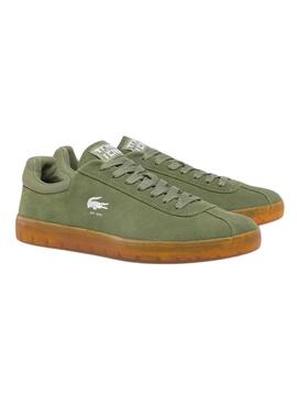 Sneakers  Lacoste Baseshot Wildleder  in Grün für Männer