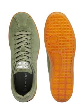 Sneakers  Lacoste Baseshot Wildleder  in Grün für Männer