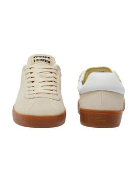 Sneakers Lacoste Baseshot aus beige Wildleder für Herren.