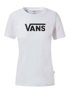 T-Shirt Vans Flying Weiß Damen