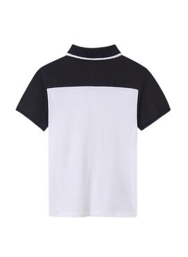 Polo Mayoral kombiniertes weißes Poloshirt für Jungen