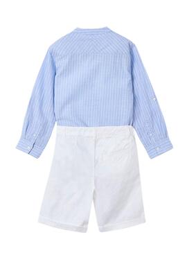 Set Mayoral Bermuda Hemd blau für Jungen