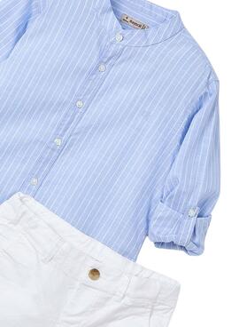 Set Mayoral Bermuda Hemd blau für Jungen