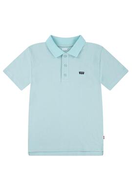 Polo Levis Back Neck Tape türkis für Jungen
