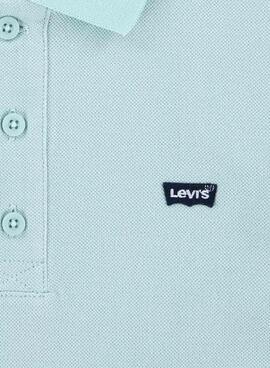 Polo Levis Back Neck Tape türkis für Jungen