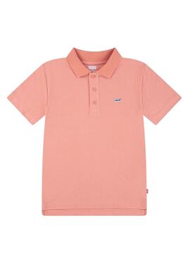 Levis Back Neck Tape Polo in Orange für Kinder.