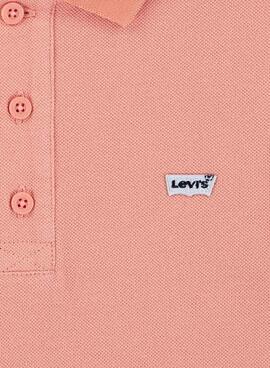 Levis Back Neck Tape Polo in Orange für Kinder.
