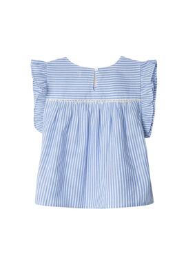 Bluse Pepe Jeans Bella Streifen blau für Mädchen