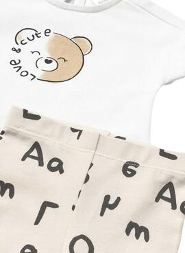 Set Mayoral Leggings in Beige Keramik für Babys.