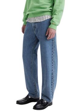 Jeans Levis 568 locker gerader Schnitt in Blau für Männer