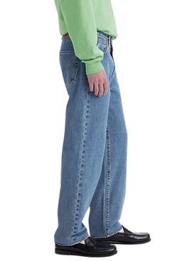 Jeans Levis 568 locker gerader Schnitt in Blau für Männer