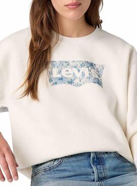 Sweatshirt Levis Everyday floral beige für Frauen